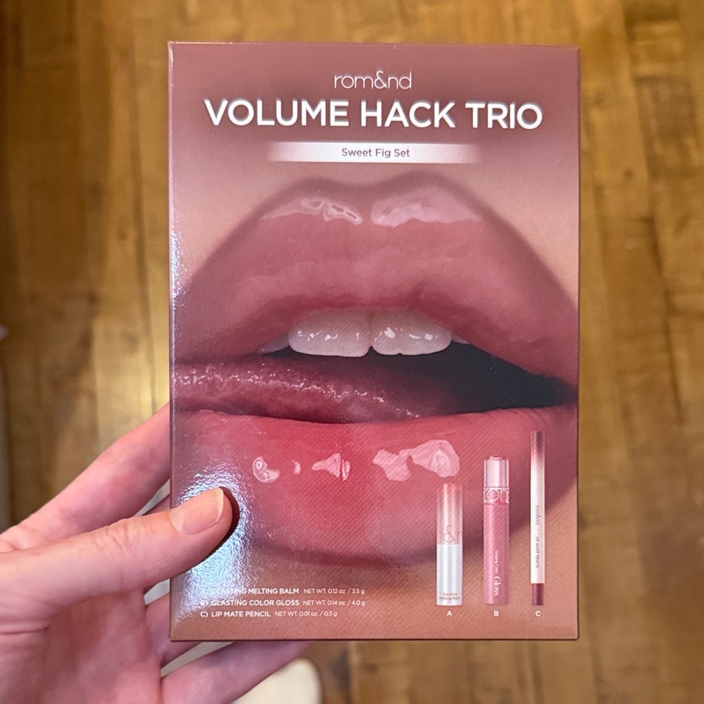 Rom&nd volume hack trio lip kit NIB